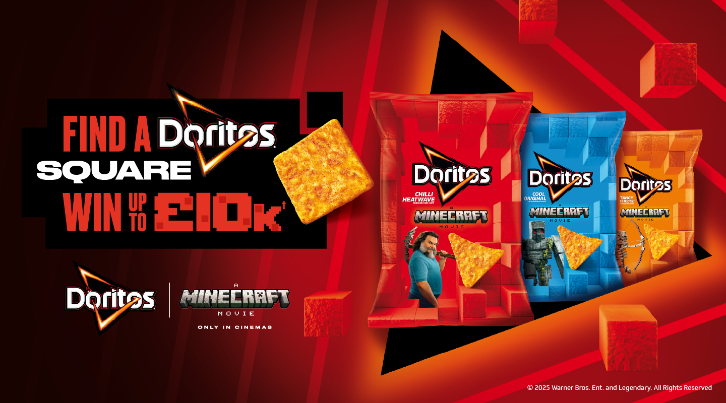 Doritos x Minecraft banner homepage 